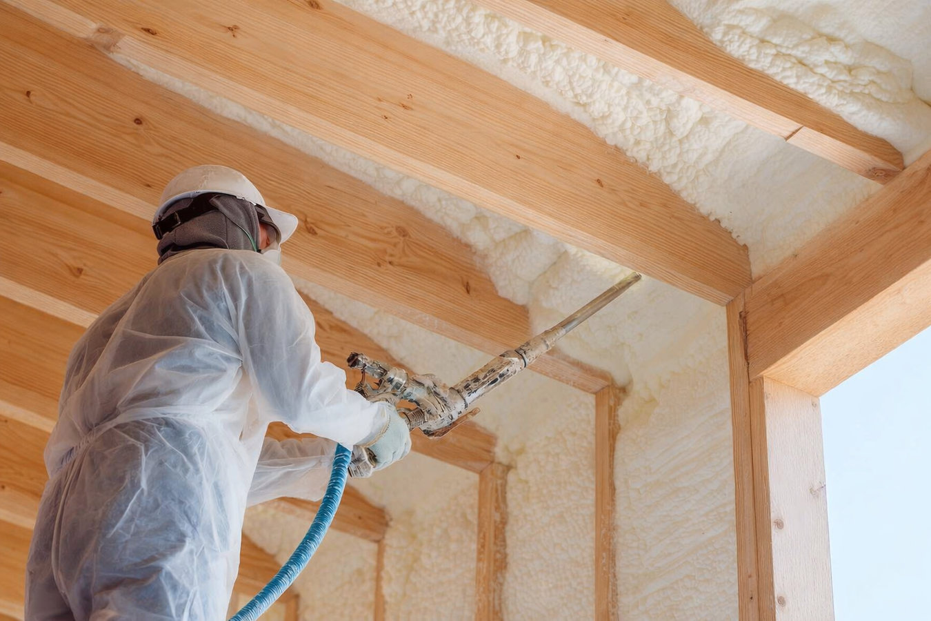 Professional insulation work in a Hemet home attic
